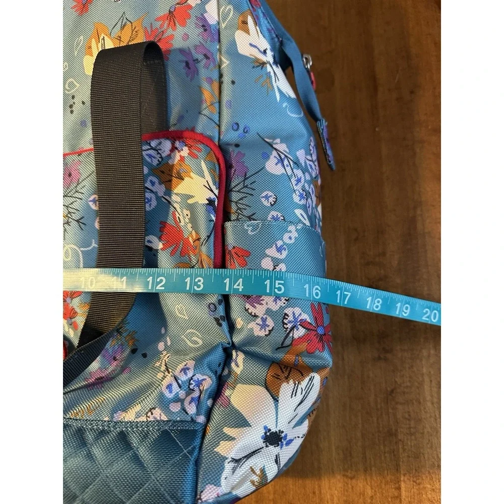 Vera Bradley + Coleman Cooler Backpack Wildflowers Blue Limited Edition